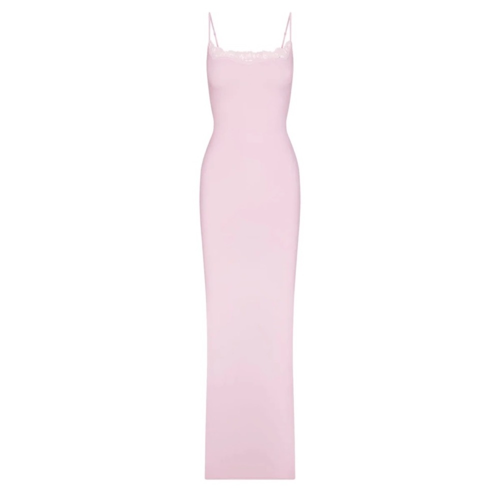 Skims Fits Everybody Lace Long Slip Dress
